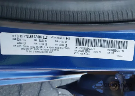 2014 Dodge Avenger R/T z USA, uszkodzony, nr VIN 1C3CDZBG9EN138750